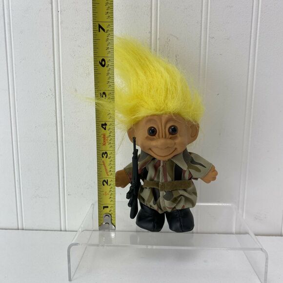 Army Troll Lot (3) 2-Thomas Dam 9” Soldier Trolls 604 - 1 Russ 5” Soldier Troll - Picture 9 of 12